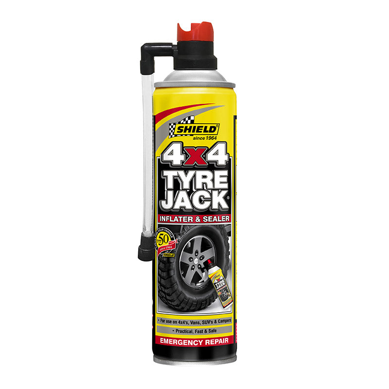 Shield Tyre Jack 4 X4 Emergency Tyre Inflator 500 Ml