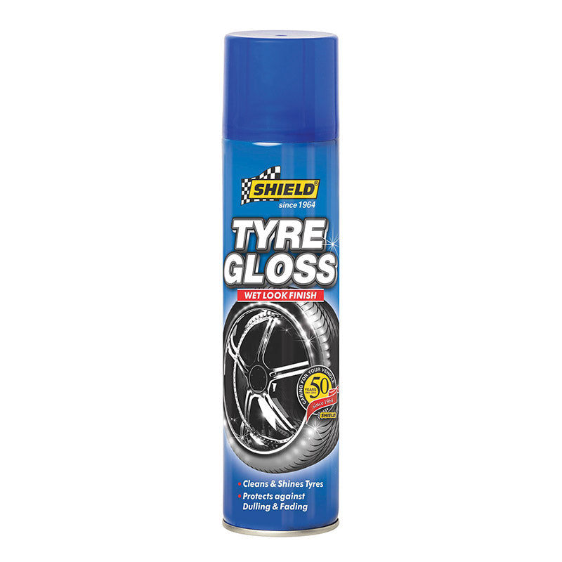 Shield Tyre Gloss Aerosol Tyre Cleaner 400 Ml