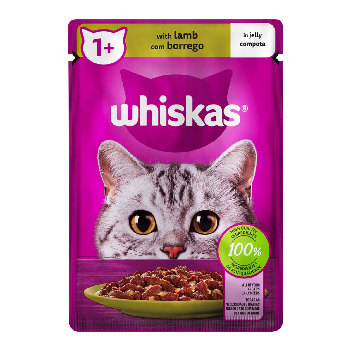 Whiskas Cat Food Pouch Lamb In Jelly 85 G