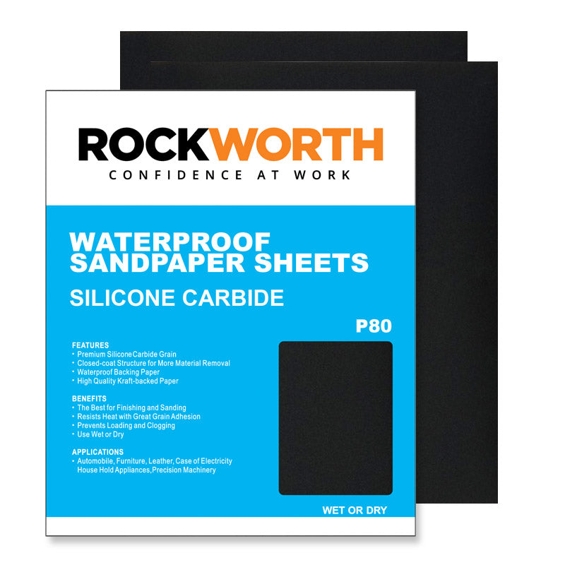 Rockworth Water Paper Sheets P60 (50 Pack)