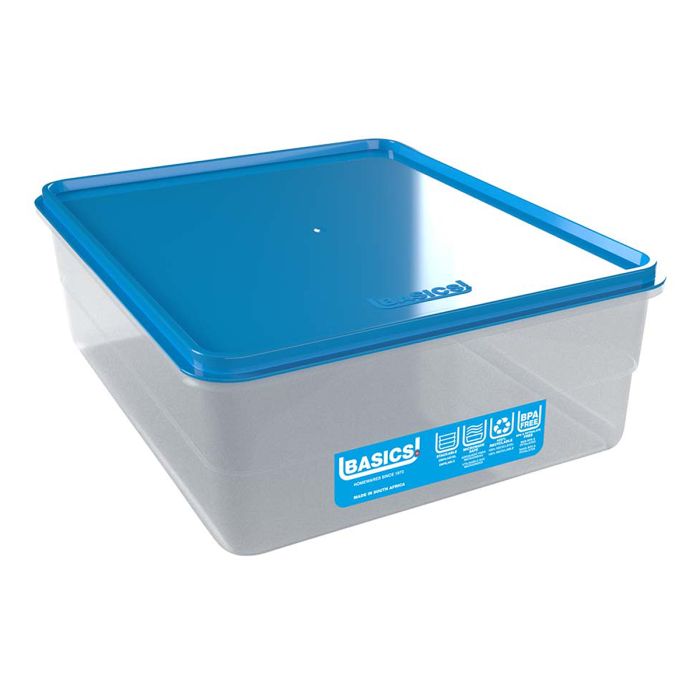 Basics Plastic Freezer Box Oblong 1500 Ml