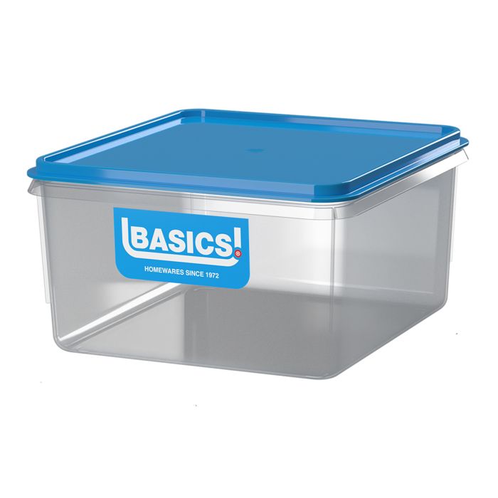 Basics Plastic Freezer Box Square 900 Ml